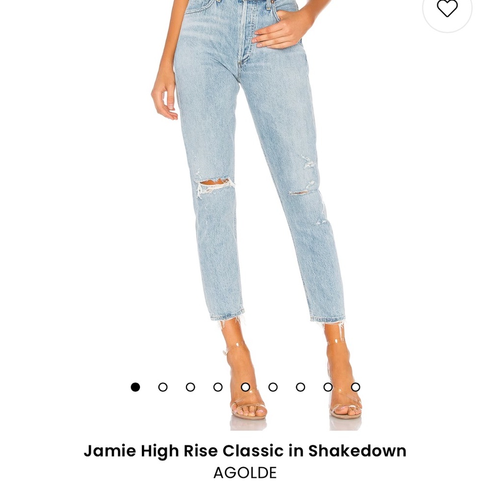 AGOLDE JAMIE high rise in Shakedown jeans REVOVLE